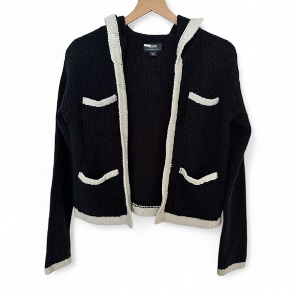 Anthropologie Maeve Two Toned Cardigan with Hood - Picture 2 of 10